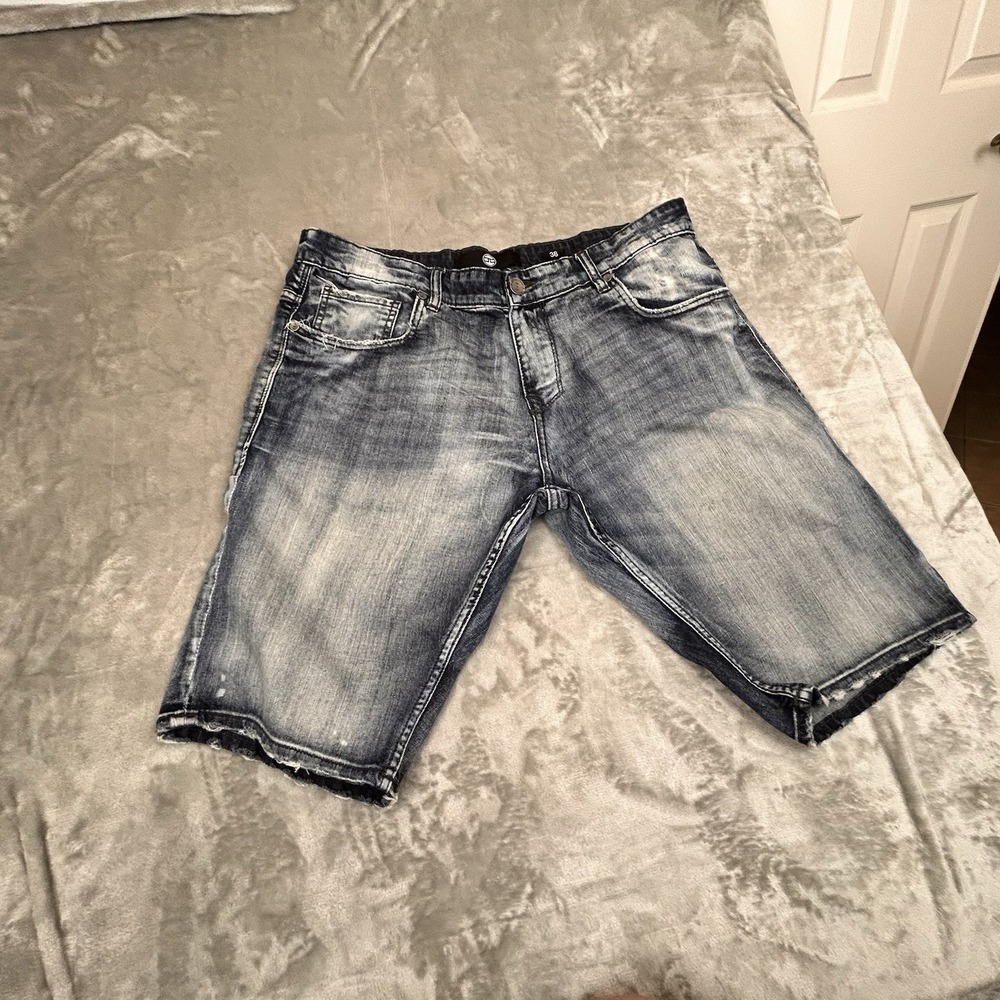 Jordan Craig Shorts Mens Size 36  Distressed Denim Shorts * - Picture 2 of 16